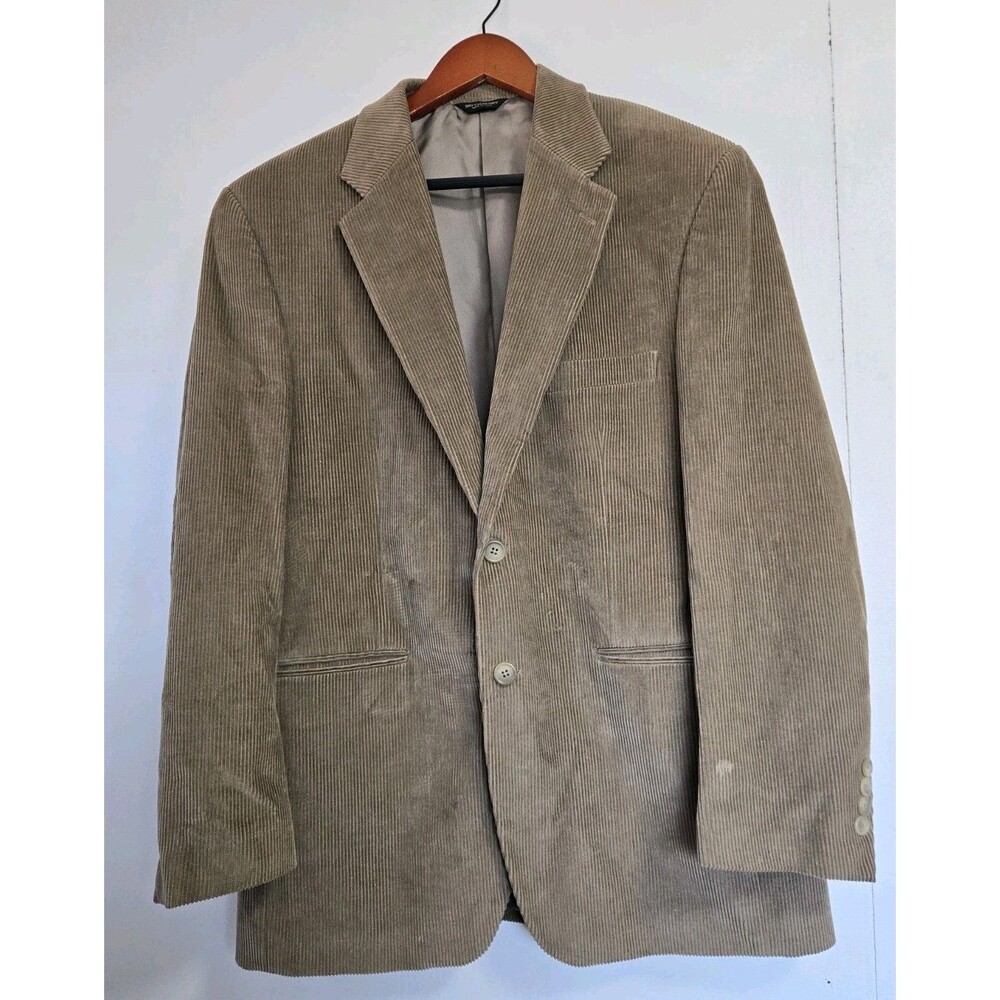 Chaps Ralph Lauren Blazer Mens 40R Tan Corduroy Sport Coat Suit Jacket